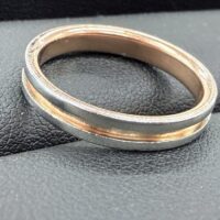 K18とPt900のコンビのリング