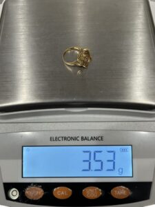 K18のリングのスクラップ3.5グラム