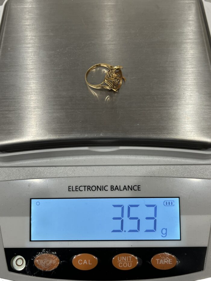 K18のリングのスクラップ3.5グラム