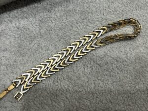 K18/Pt850のコンビのブレスレット