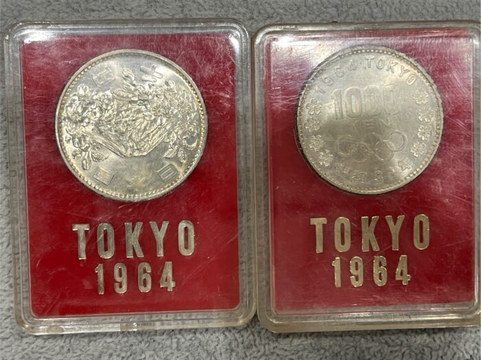 1964年 東京オリンピック 1000円 銀貨2枚