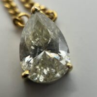 1.5ctのダイヤモンドのK18金のネックレス