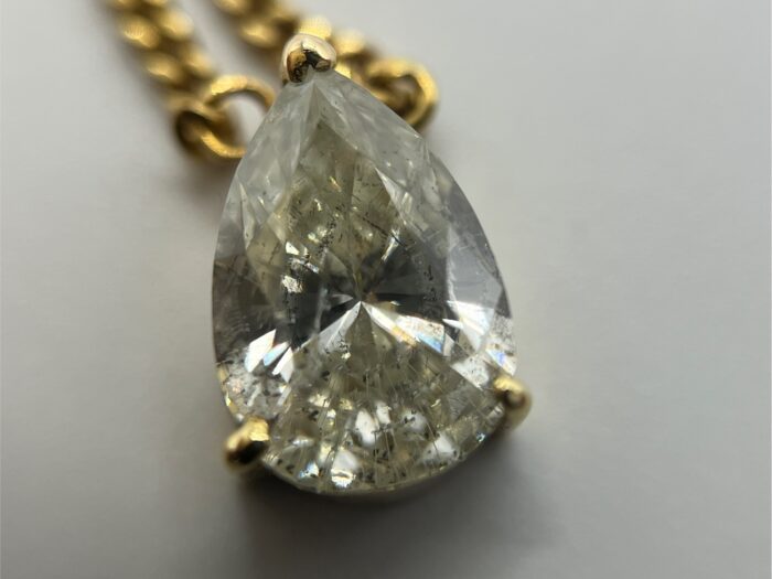 1.5ctのダイヤモンドのK18金のネックレス