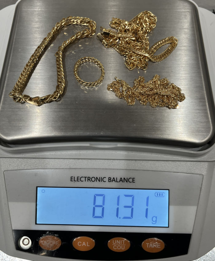 K18金のアクセサリーまとめ81.3グラム