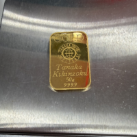 K24金の田中貴金属の50グラムのインゴット