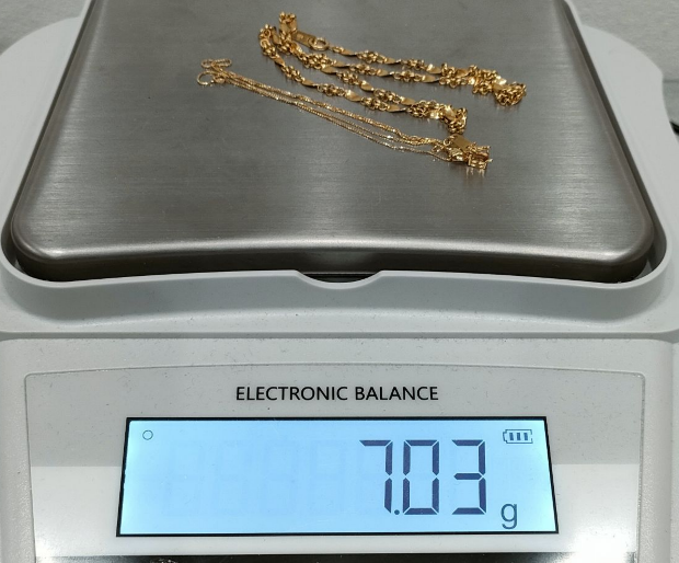 K18金のネックレス7.03グラム
